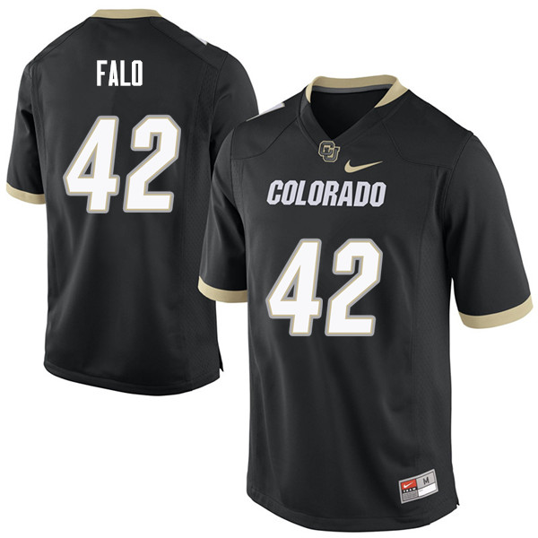 Men #42 N.J. Falo Colorado Buffaloes College Football Jerseys Sale-Black - Click Image to Close